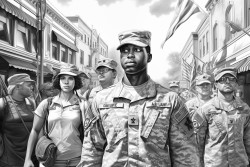 veterans reuniting with their families emphasizing the human side of service