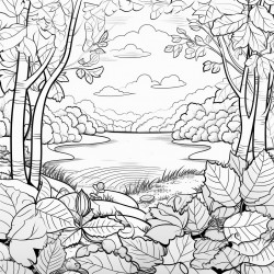 autumn leaves a scene capturing the beauty of fall with colorful leaves