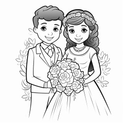 interracial couple getting married