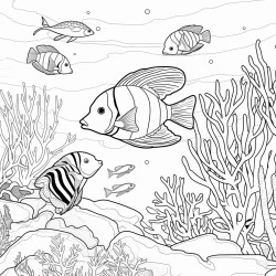 a living coral reef teeming with lives