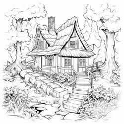 imagine and sketch a place where you feel completely at peacea cozy cabin a mountain retreat or a secret garden