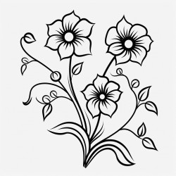 flowers with vines