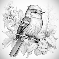 un petit inparable oiseau