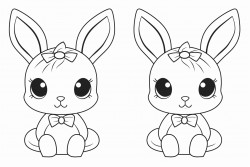 a kawaii style little bunny