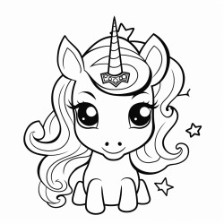 a cute horseunicorn