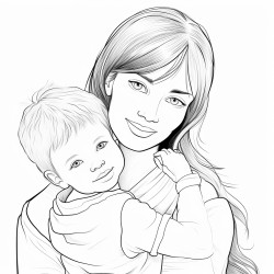 motherhood portrait of mama holding hands with a three year old boy and carrying a 6 month old boy