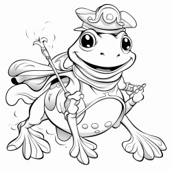silly picture of a frog riding a horse