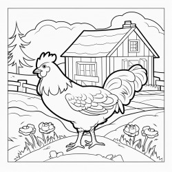 chickens on the farm