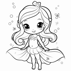 cartoon fairy mermaid