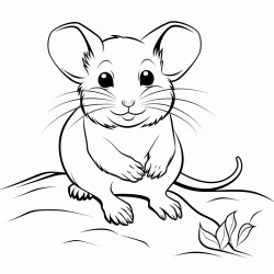 a cute icelandic field mouse