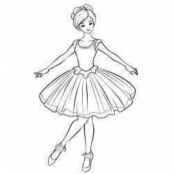 ballet dancer on pointe