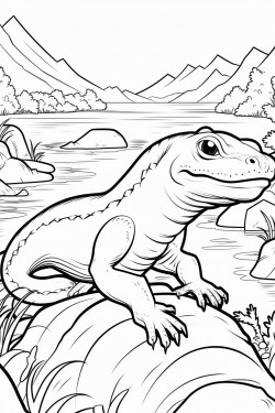 hellbender salamander in river