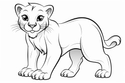playing cute panther
