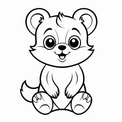 cute basic sitting animal