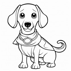 a dachshund wearing a hotdog costume