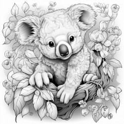 a really cute koala