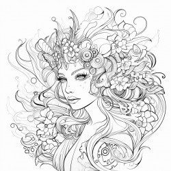 abstract fantasy character