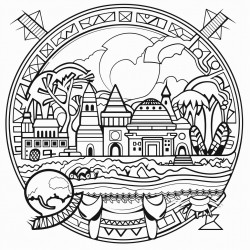 african abstract background