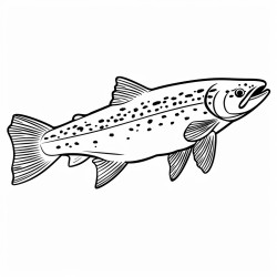 a cute icelandic brown trout