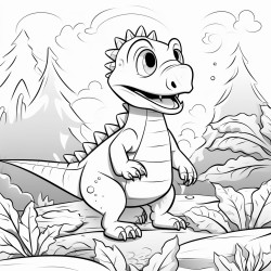 le dinosaure pop en automne
