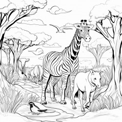 5 hidden animals in african bush