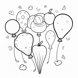 balloon shapes of food