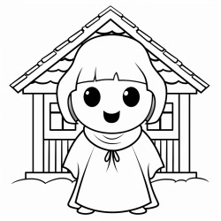 ghost wearing hanok