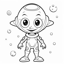 cute little funny alien