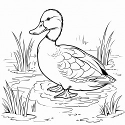 mallard duck on a pond