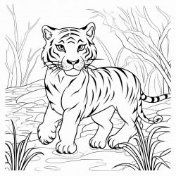 tiger in the forest