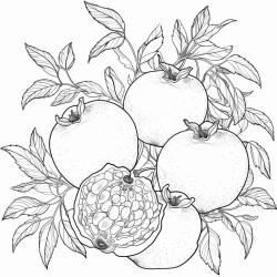 apples and pomegranate