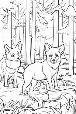 forest animals in the woods