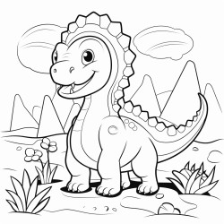 dinosaur coloring page