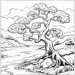 tree at river