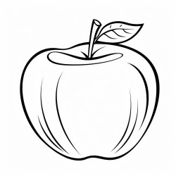 please create images of one apple with name written below