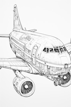 inside airplane