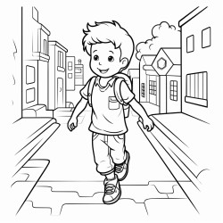 walk on the pavement