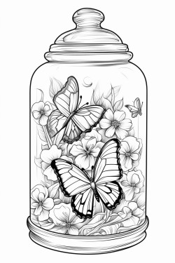 a depleted uranium hexafluoride cylinder with butterflies