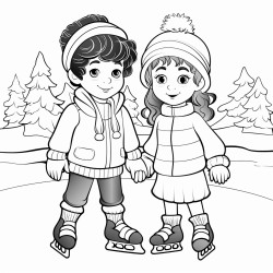 ice skating children