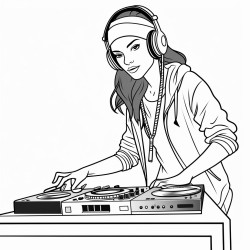a female dj