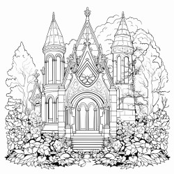 filligree art neuveau chapel in the garden