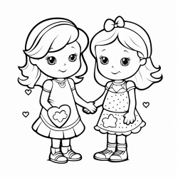 best friends hearts