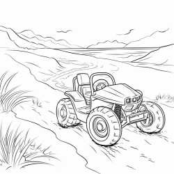 buggy dans les dunes