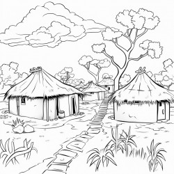african native village