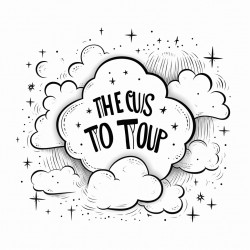 fluffy clouds and stars with the words you got this in the center of the page
