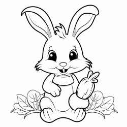 bunny with a carrot