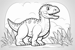 kids coloring book dinosaurs