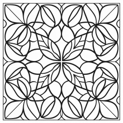 geometric floral pattern