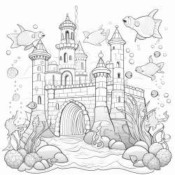 mermaids seahorses crabs castles bubbles
