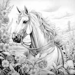 corn riding a horse